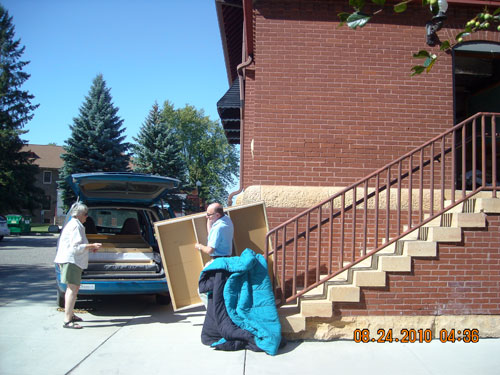 Deb helping Silvan