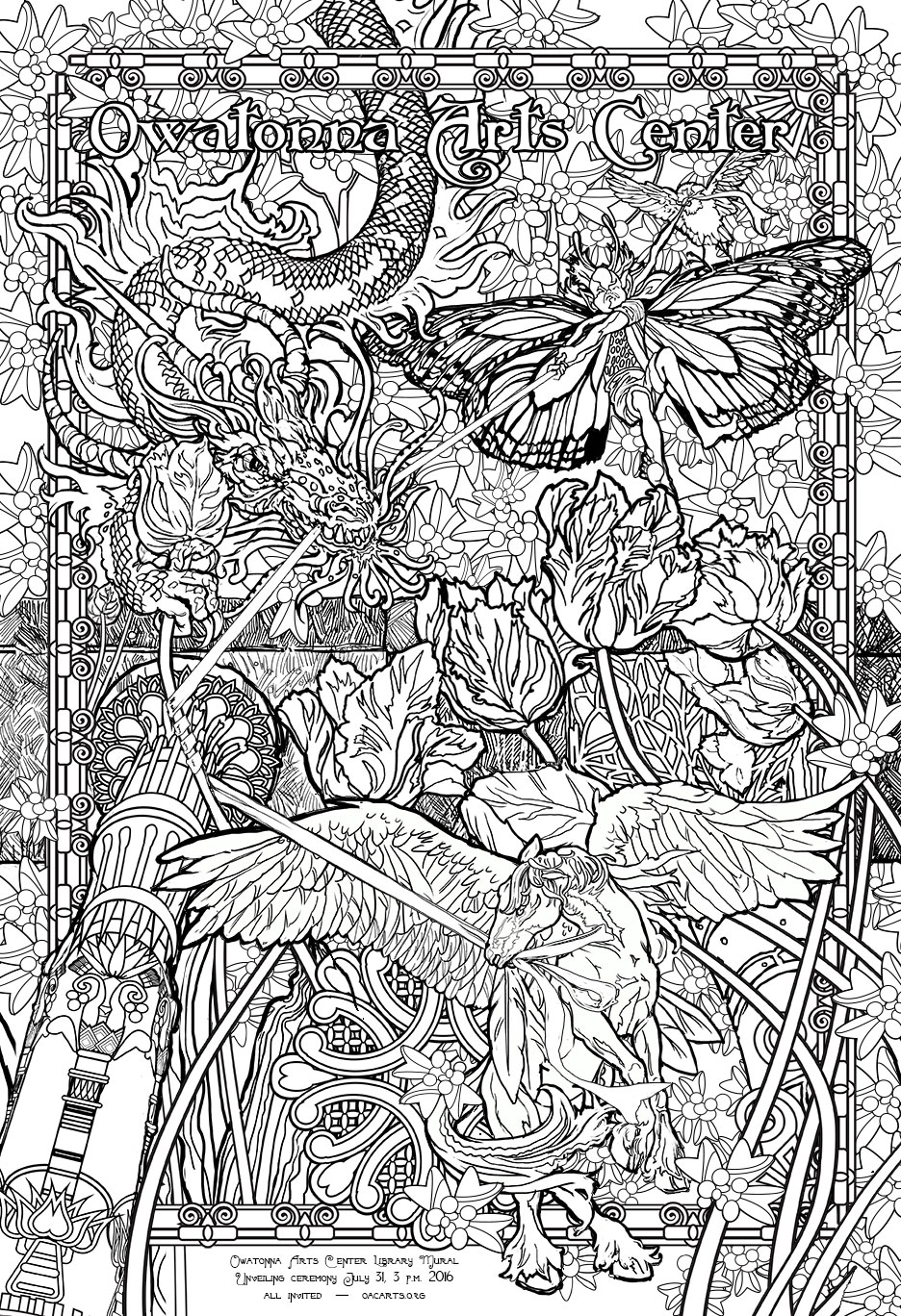 Black and white poster
